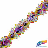 2" Multicolor Gel-back Iron On Trim, IRT-160