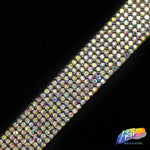 5/8" 7-Row Crystal Rhinestone Iron on Trim, IRT-061