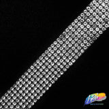 5/8" 7-Row Crystal Rhinestone Iron on Trim, IRT-061