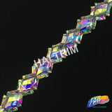 1 1/4" Diamond Resin Stone Iron On Trim, IRT-080