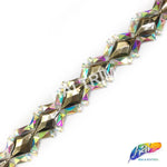 1 1/4" Diamond Resin Stone Iron On Trim, IRT-080
