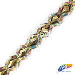 1 1/4" Diamond Resin Stone Iron On Trim, IRT-080