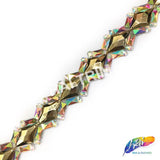 1 1/4" Diamond Resin Stone Iron On Trim, IRT-080