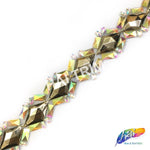 1 1/4" Diamond Resin Stone Iron On Trim, IRT-080
