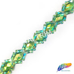 1 1/4" Diamond Resin Stone Iron On Trim, IRT-080