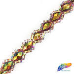 1 1/4" Diamond Resin Stone Iron On Trim, IRT-080