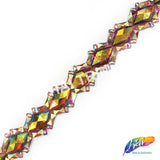 1 1/4" Diamond Resin Stone Iron On Trim, IRT-080