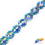 1 1/4" Diamond Resin Stone Iron On Trim, IRT-080