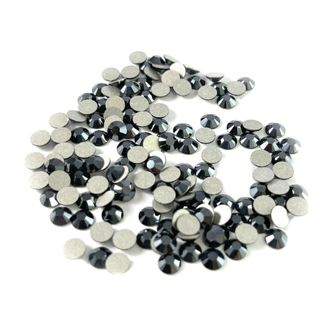 Jet Hematite - Swarovski Non Hotfix Flatback Rhinestones (2028 version)