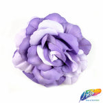 CLOSEOUT! 3D 2-tone Fabric Rose Flower Brooches (2 pieces)
