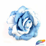 CLOSEOUT! 3D 2-tone Fabric Rose Flower Brooches (2 pieces)