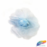 CLOSEOUT! Small 3D Stiff Organza/Chiffon Flower Brooches (3 pieces)