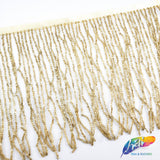 6" Beaded Fringe with 2-3mm Bugle Beads, FR-013