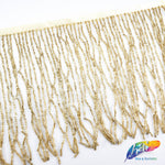 4" Beaded Fringe with 2-3mm Bugle Beads, FR-012