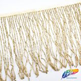 4" Beaded Fringe with 2-3mm Bugle Beads, FR-012