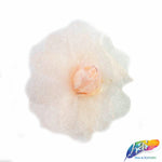 CLOSEOUT! Small 3D Stiff Organza/Chiffon Flower Brooches (3 pieces)