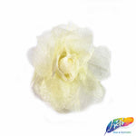 CLOSEOUT! Small 3D Stiff Organza/Chiffon Flower Brooches (3 pieces)