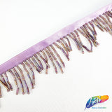 1 3/4" Variegated Beaded Fringe with Bugle & Seed Beads, FR-010