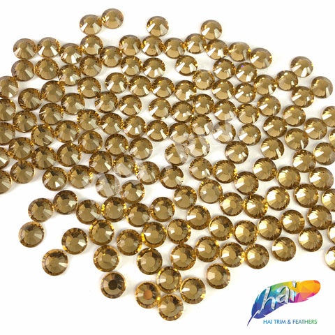 Light Colorado Topaz - Hai Trim Non Hotfix Flatback Rhinestones