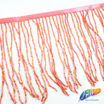 6" Beaded Fringe with 2-3mm Bugle Beads, FR-013
