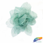 CLOSEOUT! 3D Stiff Organza/Chiffon Flower Brooches (2 pieces)