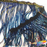 6" Sequins Fringe with Clustered Sequins Bias Tape, SEQ-002
