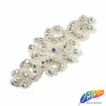 Beaded Rhinestone Motif Applique, NA-039