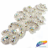 Beaded Rhinestone Motif Applique, NA-039