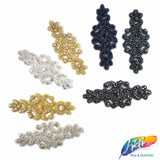 Beaded Rhinestone Motif Applique, NA-039