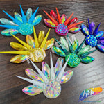 Mini Spike Resin Stone Motif Applique, NAS-029