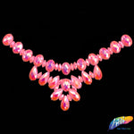 Color AB Resin Stone Motif Necklace Applique , NAS-001