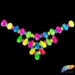 Neon Resin Stone Motif Necklace Applique, NAS-004