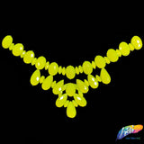 Neon Resin Stone Motif Necklace Applique, NAS-004