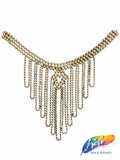 Metallic Gold Bead Chain Neckpiece, NEK-202 (Style E)
