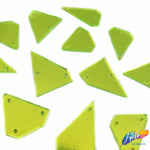Neon Yellow Cut Mirror Stones (Neon  Yellow-006)