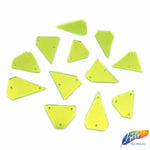 Neon Yellow Cut Mirror Stones (Neon  Yellow-006)