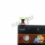 10mm Crystal AB Octagon Sew-on Rhinestone w/ Metal Setting