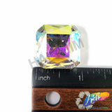 24mm Crystal AB Octagon Sew-on Rhinestone w/ Metal Setting