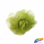 CLOSEOUT! Small 3D Stiff Organza/Chiffon Flower Brooches (3 pieces)