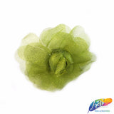 CLOSEOUT! Small 3D Stiff Organza/Chiffon Flower Brooches (3 pieces)