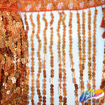Color AB Sequins Fringe (6" 12" 16"), SEQ-001 AB