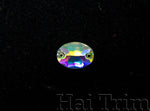 7x10mm Oval Crystal AB Sew-on Rhinestones