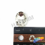 18x25mm Crystal Oval Sew-on Rhinestone w/ Metal Setting