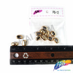 7x12mm Light Rose Gold Metallic Beads, PB-12 (12 pieces)