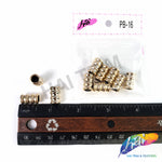 8x14mm Light Rose Gold Metallic Beads, PB-16 (10 pieces)