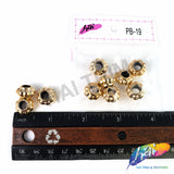 8x13mm Light Rose Gold Metallic Beads, PB-19 (10 pieces)