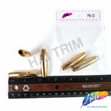 12x45mm Light Rose Gold Metallic Beads, PB-23 (5 pieces)