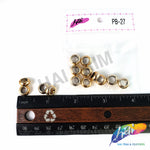 9mm Light Rose Gold Metallic Beads, PB-27 (14 pieces)