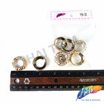 24mm Light Rose Gold Metallic Beads, PB-32 (8 pieces)