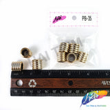 13mm Light Rose Gold Metallic Beads, PB-35 (8 pieces)